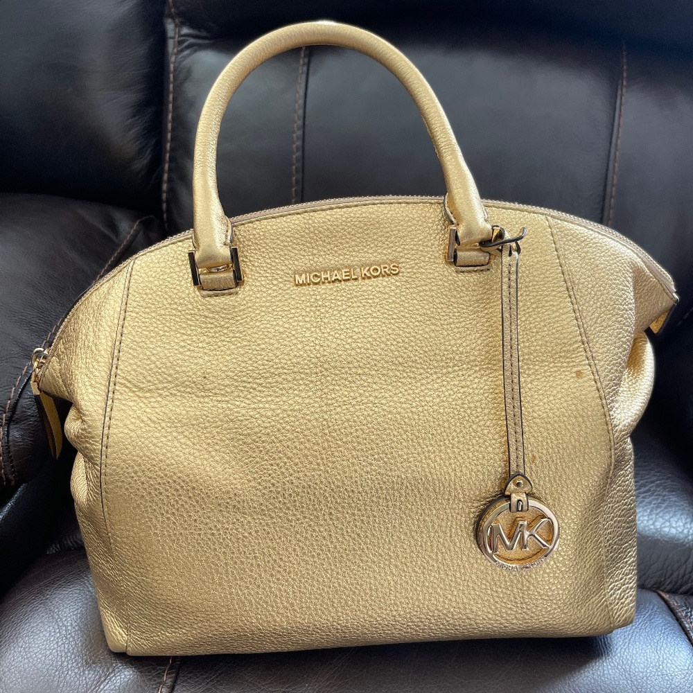 Michael Kors EUS gold leather women's bag/purse/handbag